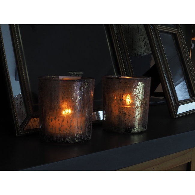 fluflu brun verre photofore ronde s