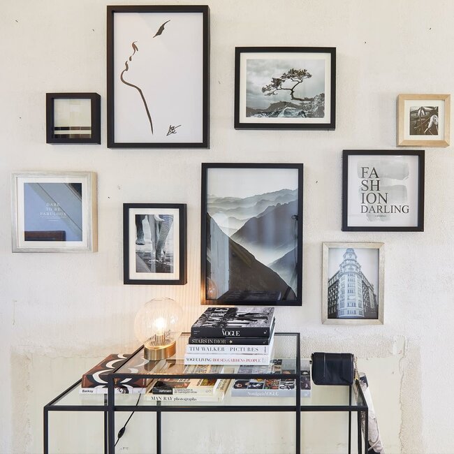 Schilderij building zilver 30x40