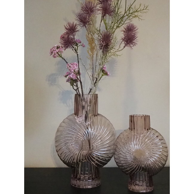 Sugar Brown glazen vaas large