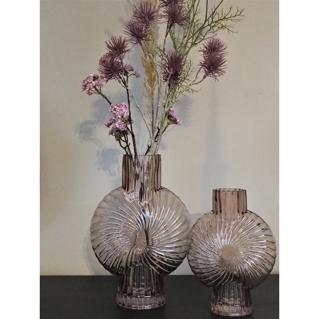 Sugar Brown glazen vaas