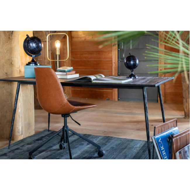 Bureaustoel Franky cognac -brown