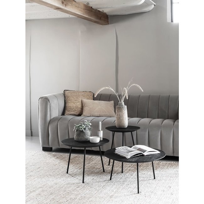 coffeetable Jupiter black smal dia 40