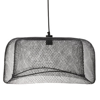 PTMD Belton Black mesh iron hanging lamp round