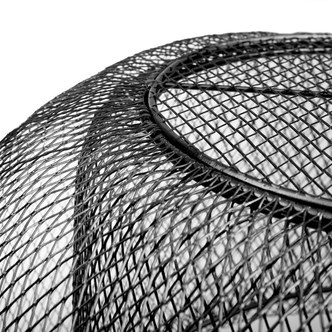 Belton Black mesh iron hanging lamp round