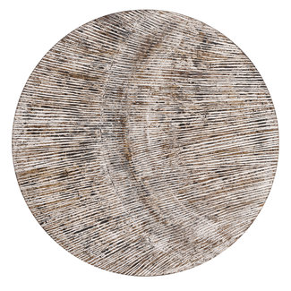 PTMD Wensten white MDF 3 D wall panel wave shape round