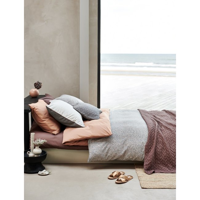 Dekbedovertrek  LITS JUMEAUX Home 90sateen kl toffee