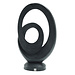PTMD Maco black alu statue organic  swirl shape
