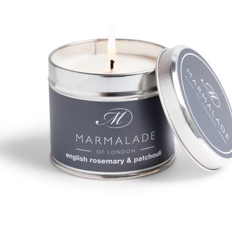 Marmalade of London English rosemary & patchouli tin candle smal