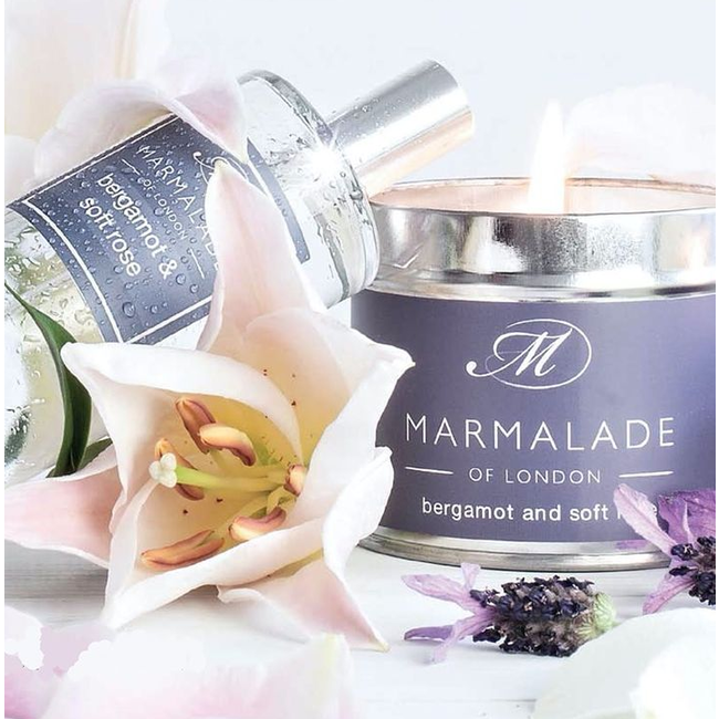 English rosemary & patchouli tin candle smal