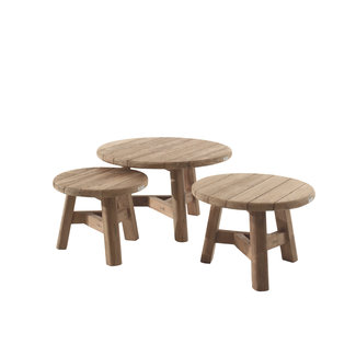 gescova Koffietafel Ferdi | recycled teak | medium | dia 60 | Gescova