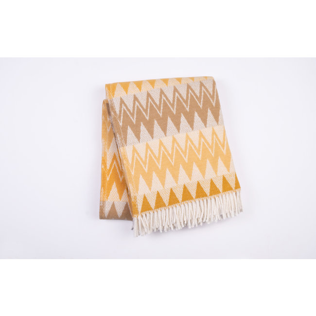 plaid Milano zigzag stone 140x180 cm