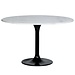 eettafel marmer rond wit 120X76