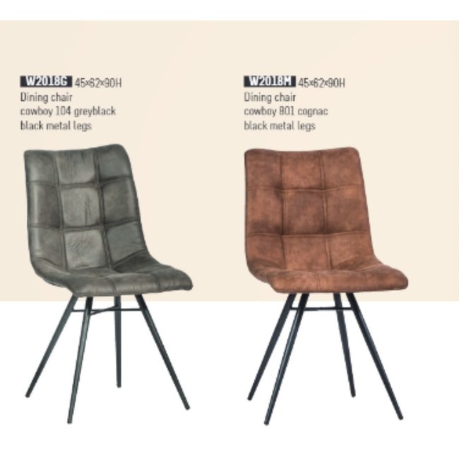 Dining chair cowboy grey bLack