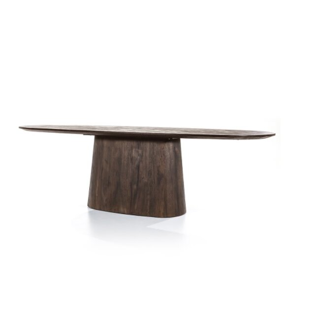 Eettafel Aaron | ovaal | bruin |  300x110