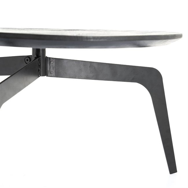 Coffee table kenji black dia 70