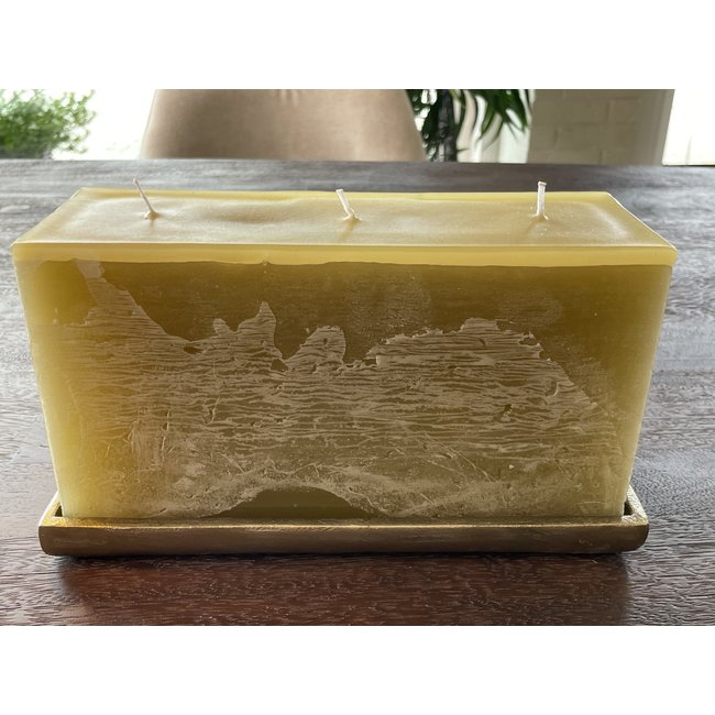 Base for wall candle 24x8x2 cm antique gold