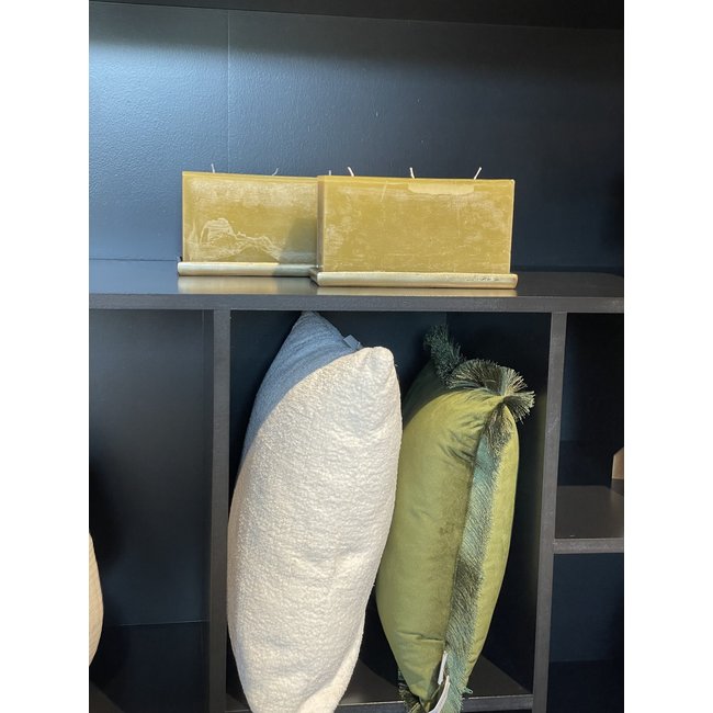 Base for wall candle 24x8x2 cm antique gold