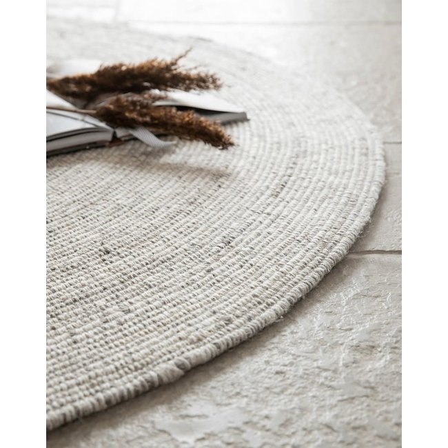 Carpet sterling round small dia 150 cm beige 80% WOOL 20 % polyester