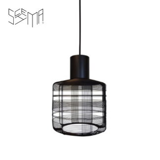 Haans lifestyle Hanging lamp tubo stout iron wire black