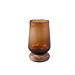 PTMD Jessey Brown glass vase on wooden foot s