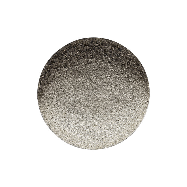 Sian brass shimmer iron wall panel ombre round S