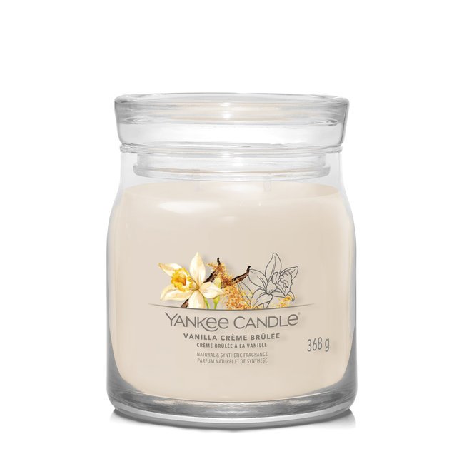 Yankee Candle YC vanilla crème brulée signature medium jar