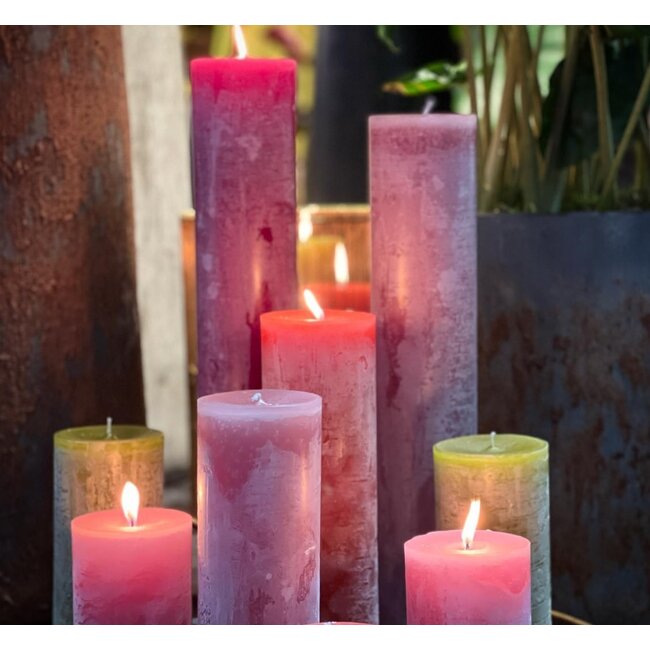 Kaars 8,6x15 old red