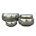 PTMD Nayaa Pearl ceramic pot round low medium 30X30X14Ccm