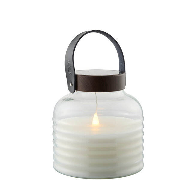 Aston solar jar | zwart bruin | dia 20 x h20cm | Sirius