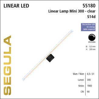 Marckdael led lamp linear clear 30 cm