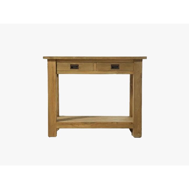 erosi side table with 2 drawers 96x46x76