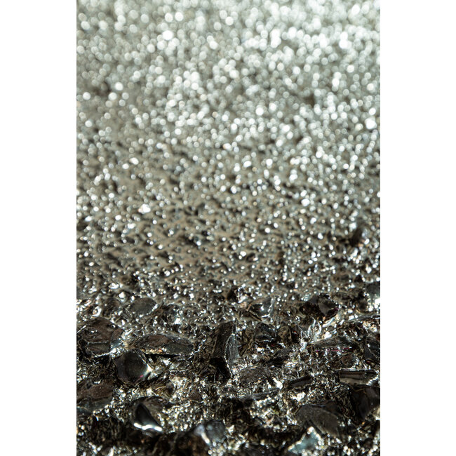 Sian brass shimmer iron wall panel ombre round S