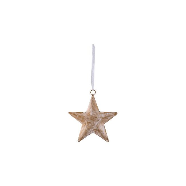 Hessa Gold iron star shaped hanger swirl pattern S