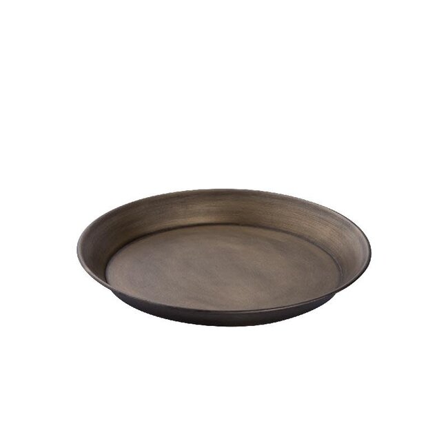 Yuba Brass iron round bowl with border S