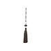 PTMD Rue Green polyester tassel with metal pendants