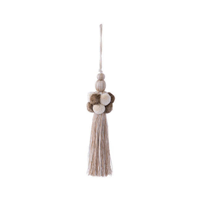 Effie Cream polyester tassel different color balls