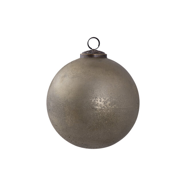 PTMD Johnna Brown glass ball with brass finish L