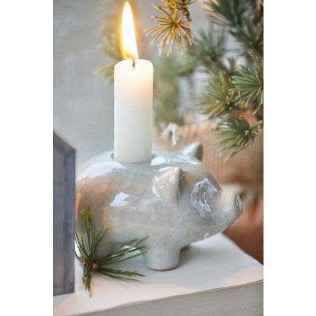 Dinner candle ivory rustic Ø:2.2 H:18