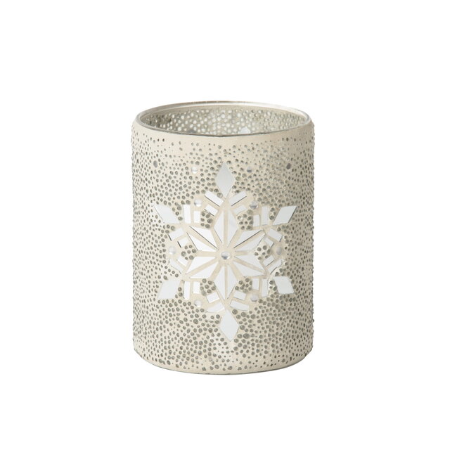 Twinkeling snowflake jar holder