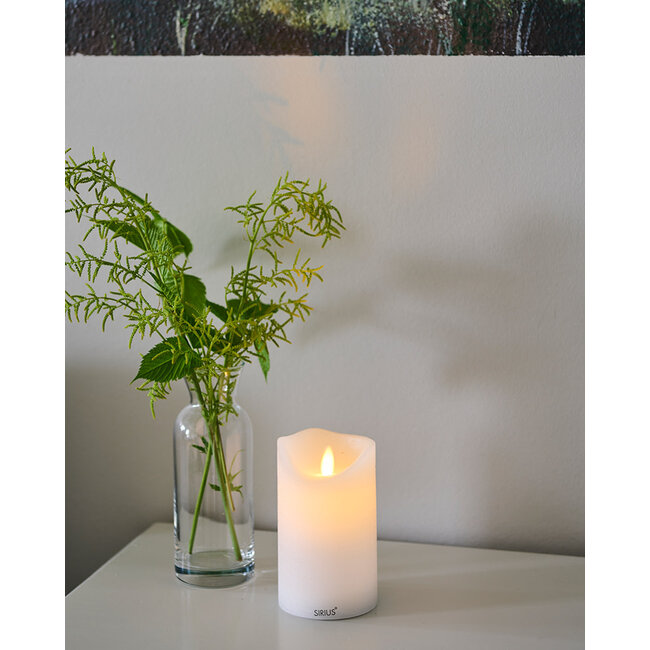 Sara rechargeable 7,5xH12,5 cm white