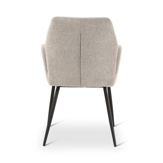 Armstoel Vigo naturel zwarte poten