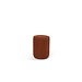 Dekocandle pouf smal texture fabric rust  dia 35x45 cm