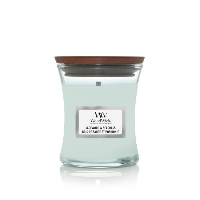 Woodwick Sagewood & Seagrass Mini Candle