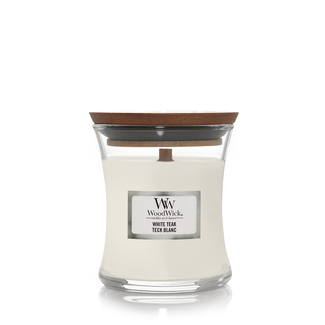 Woodwick Woodwick White Teak Mini Candle