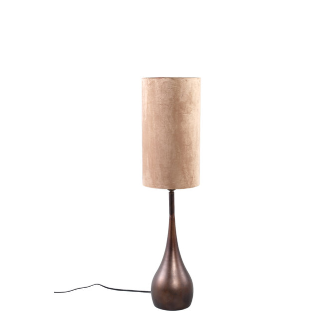 Charlize Bronze iron round floor lamp base S