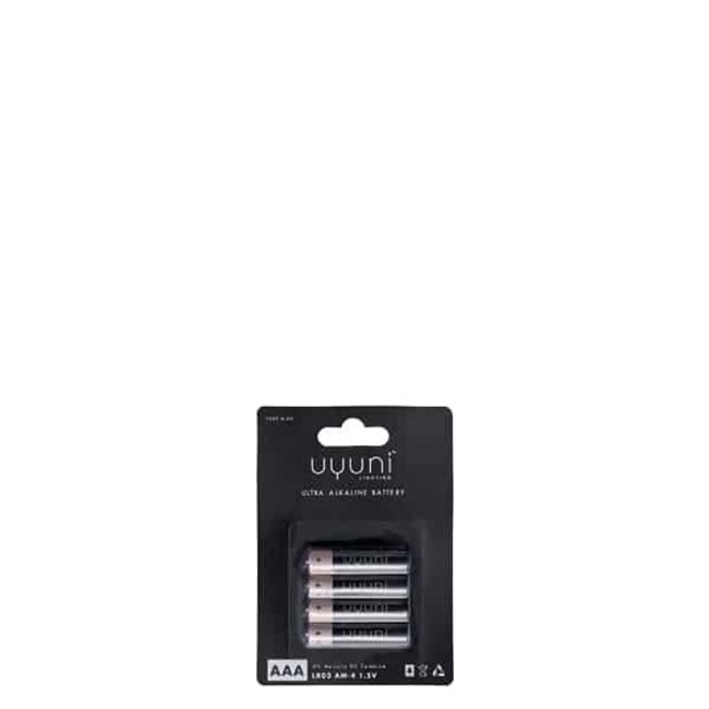 AAA battery ;1,5V ,4per pack UYUNI