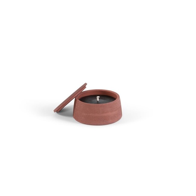 Outdoor candle red terracotta 23x12 lavender