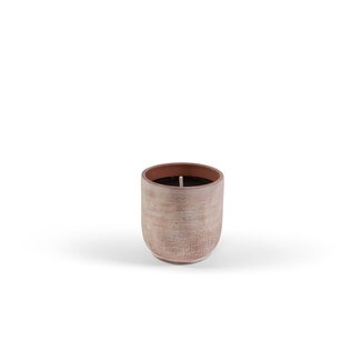 Dekocandle Outdoor candle flowerpot terracotta dia 18x18