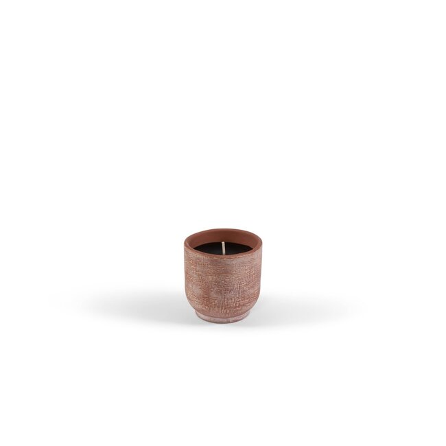 Dekocandle Outdoor candle terracotta flowerpot  dia 14x14