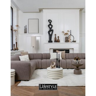 lifestyle attica floor lamp ecru